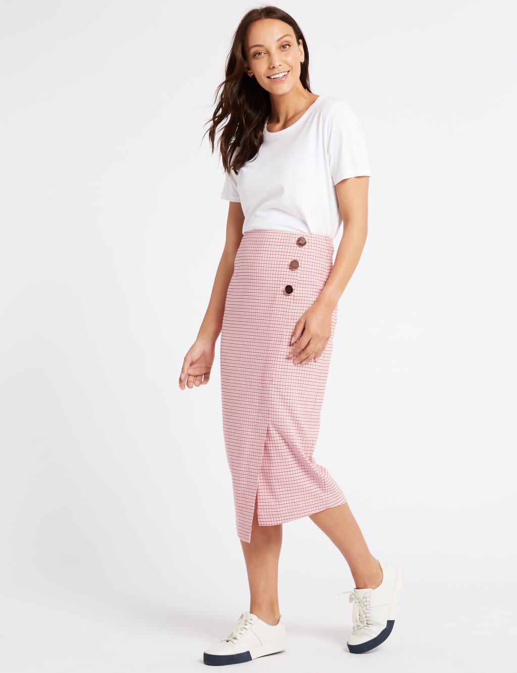White pencil skirt marks and spencer deals