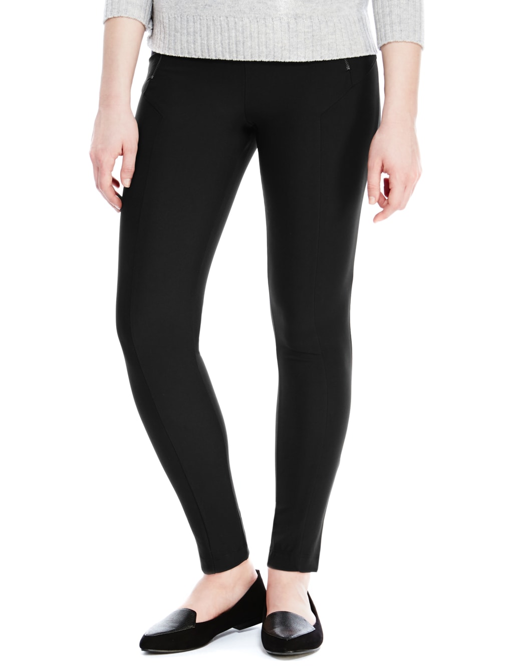 PETITE Panelled Treggings M S Collection M S