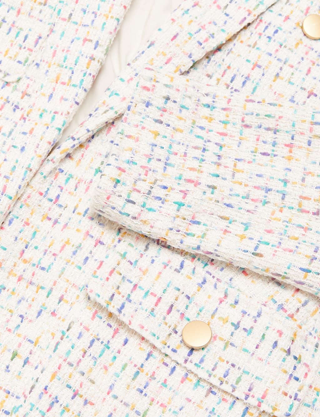 Tweed Straight Checked Longline Blazer 7 of 7