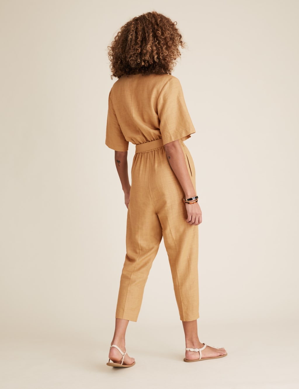 Button Front Utility Jumpsuit 5 of 6