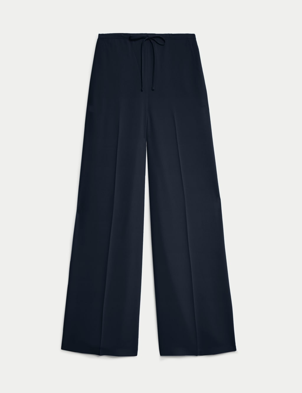 Crepe Elasticated Waist Wide Leg Trousers 2 of 5