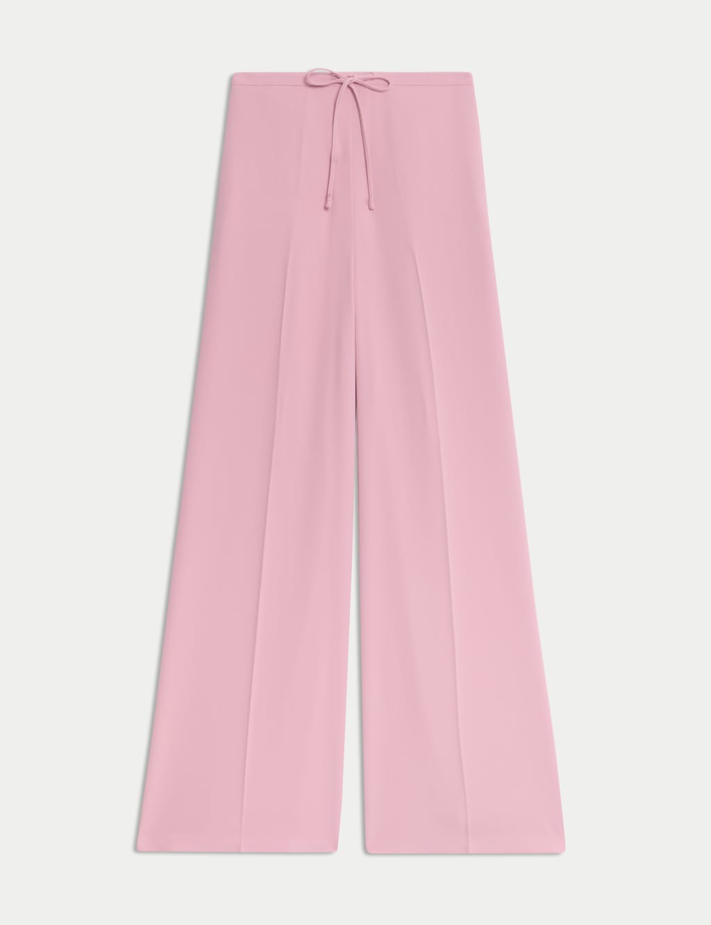 Crepe Elasticated Waist Wide Leg Trousers 2 of 5