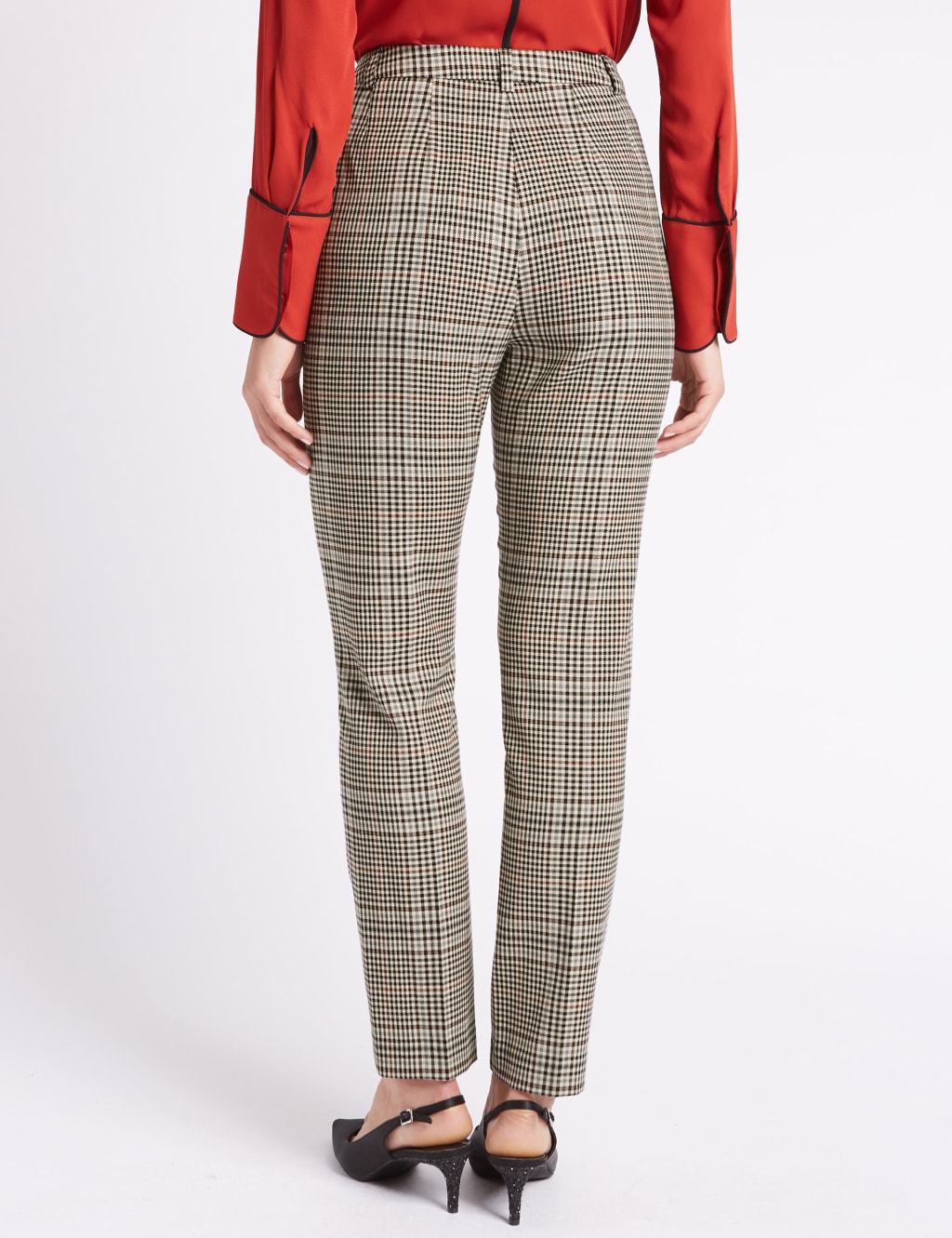 Checked Slim Leg Trousers 4 of 6