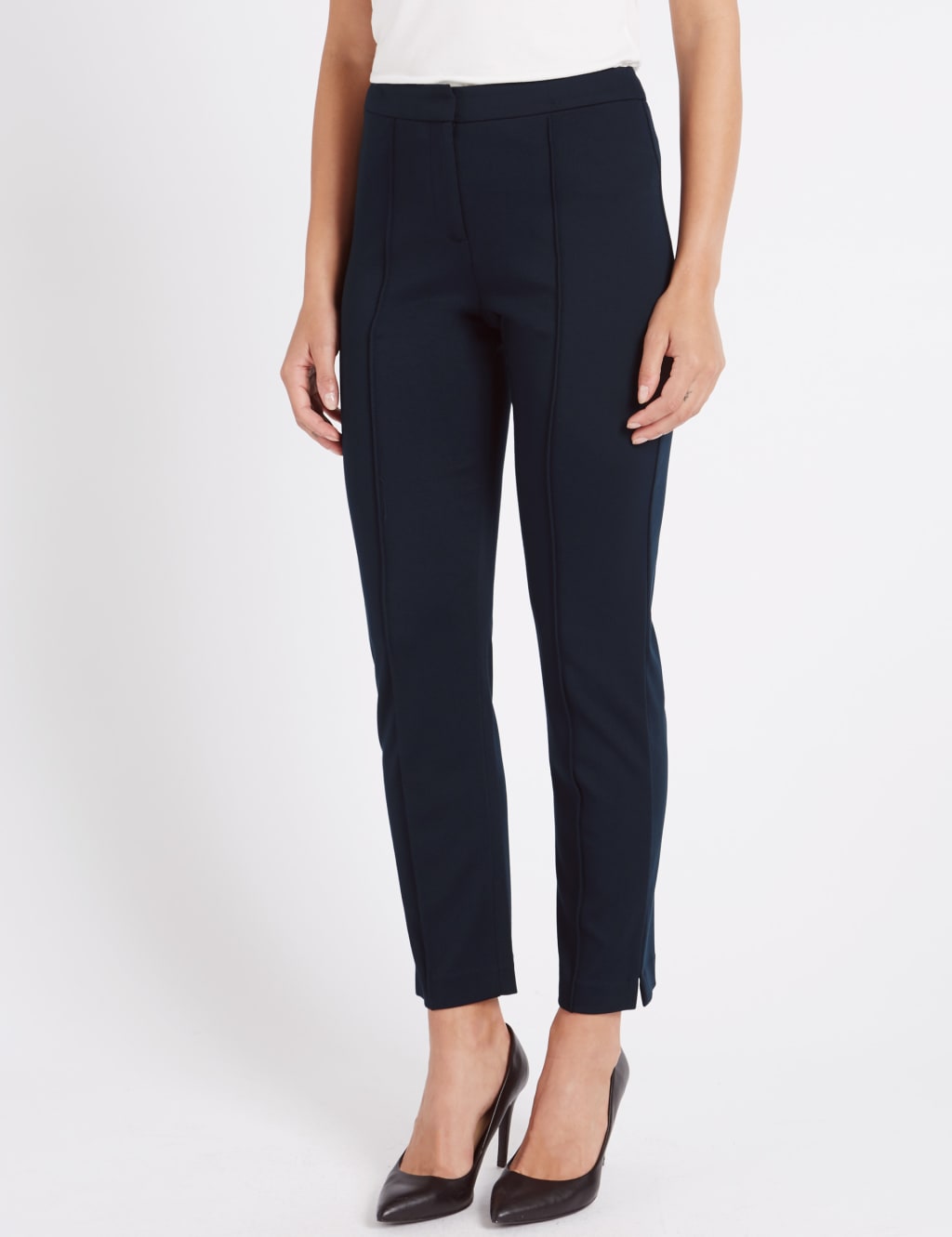 Slim Leg Flat Front Trousers 3 of 6