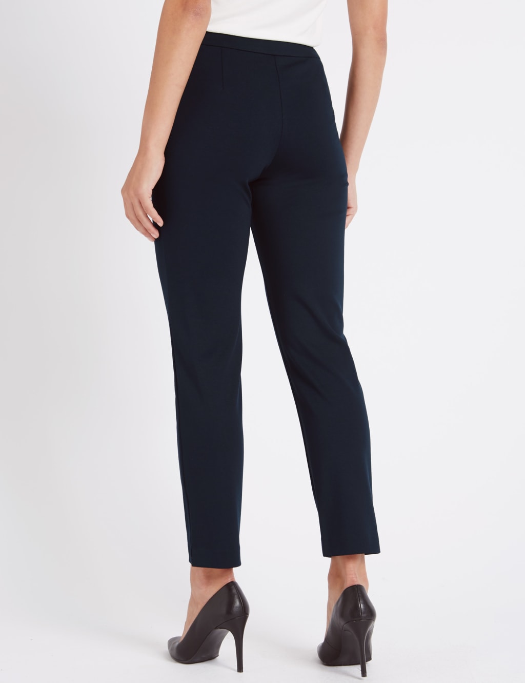 Slim Leg Flat Front Trousers 4 of 6