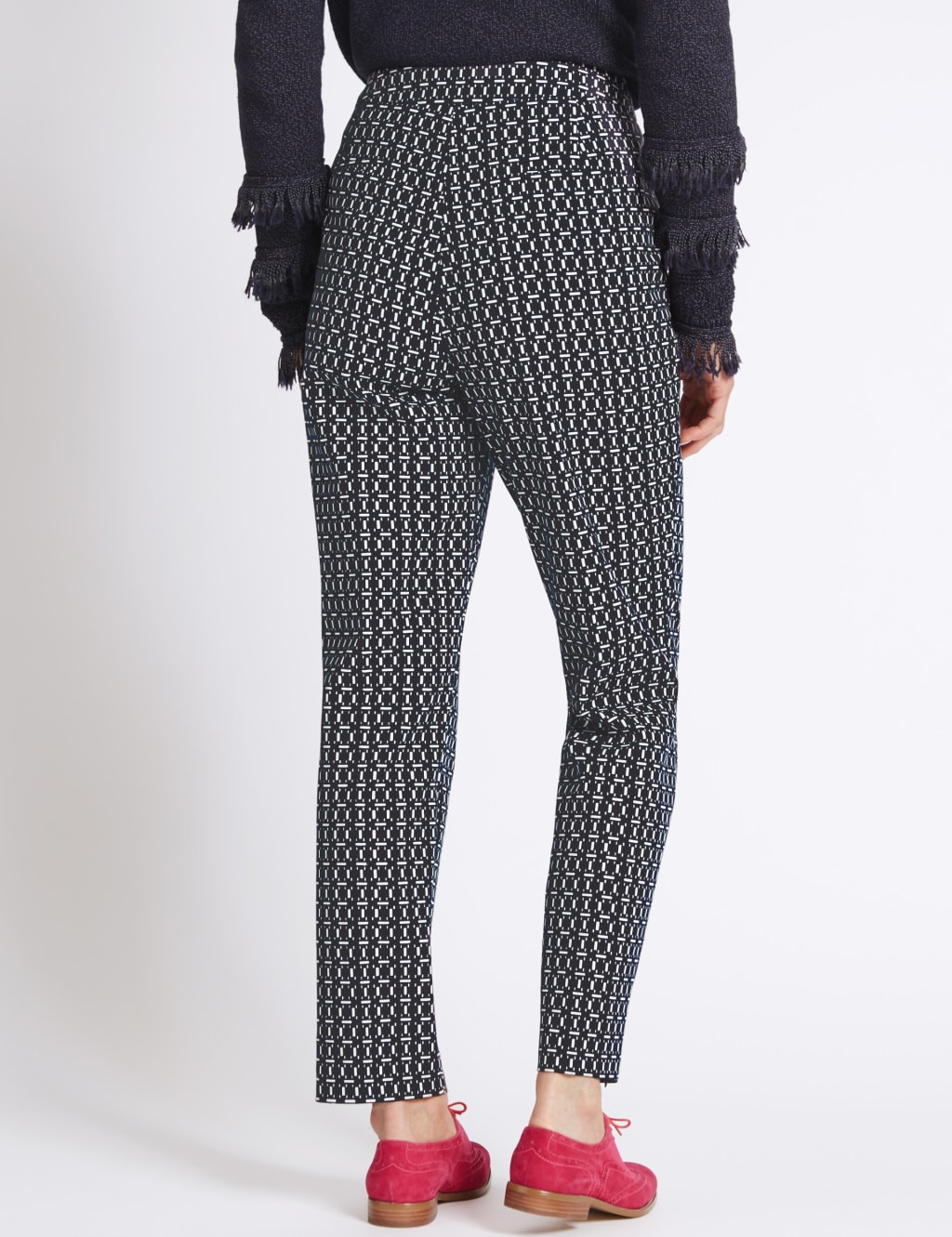 Dash Print Slim Leg Trousers 4 of 6