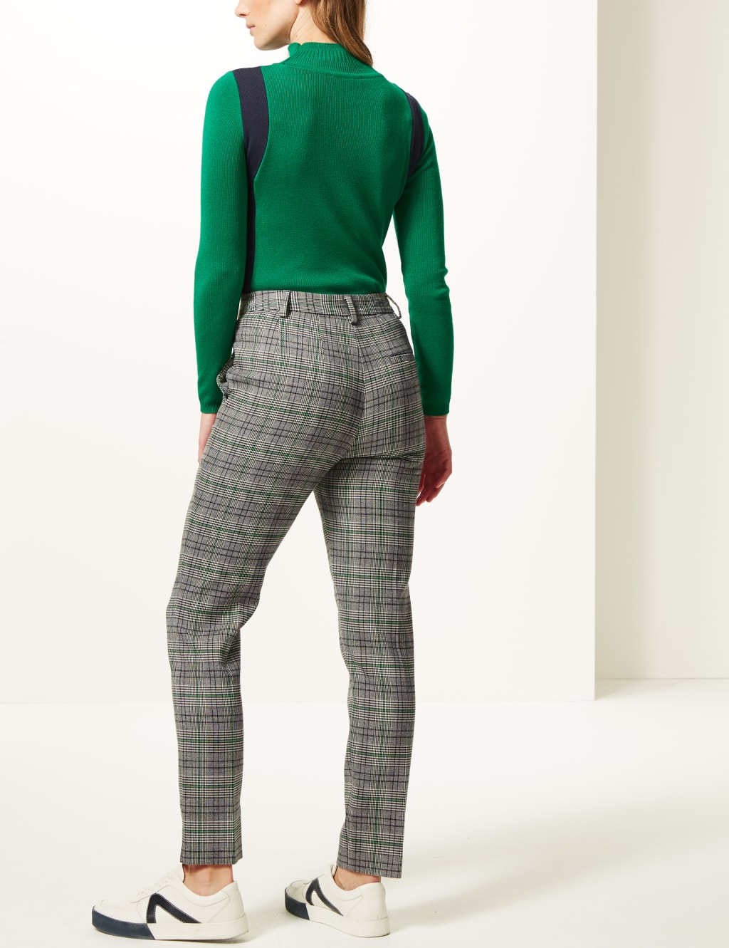 Checked Slim Leg Trousers 4 of 6