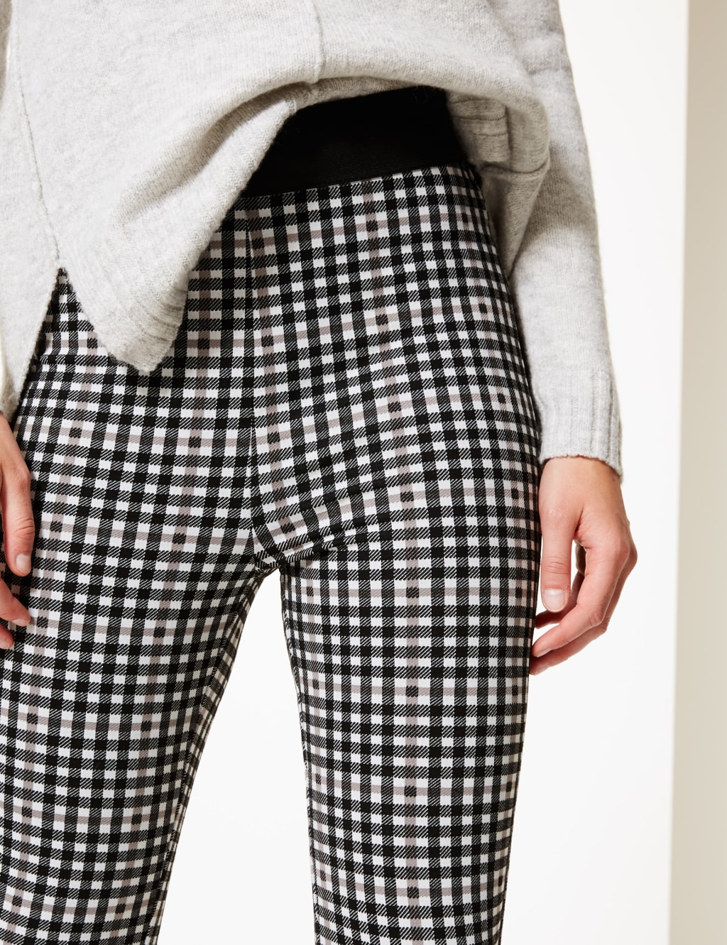 Checked Skinny Leg Trousers 5 of 6