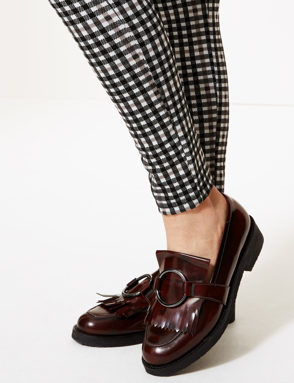 Checked Skinny Leg Trousers 6 of 6