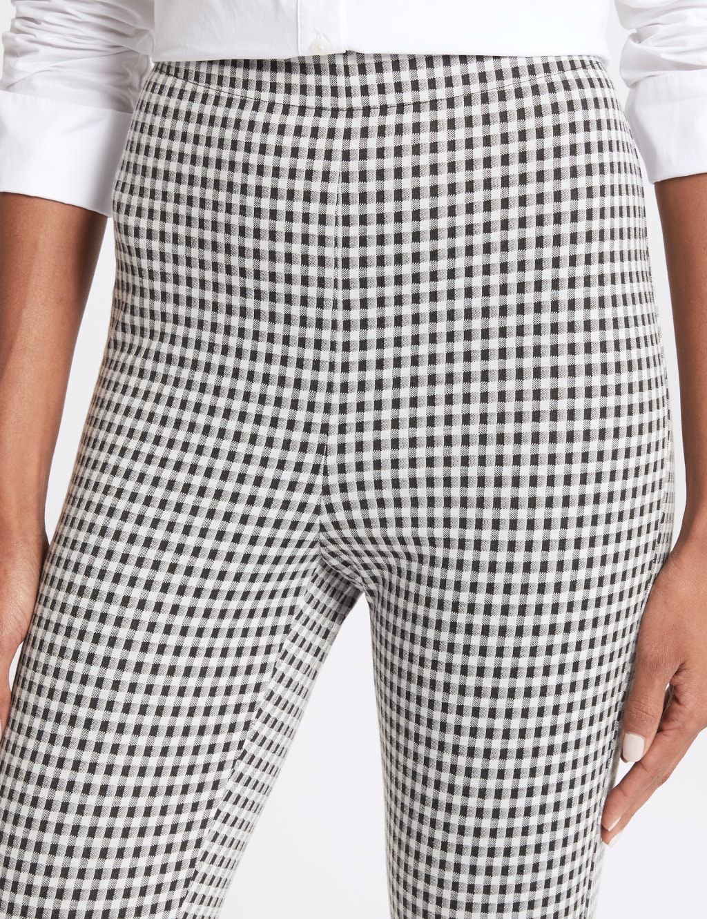 Gingham Skinny Leg Ski Pants 6 of 7