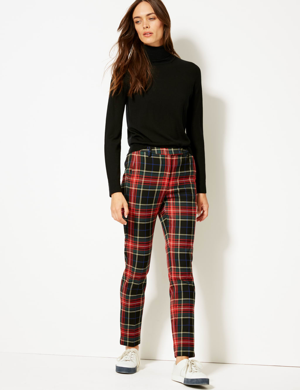 Tartan trousers womens deals