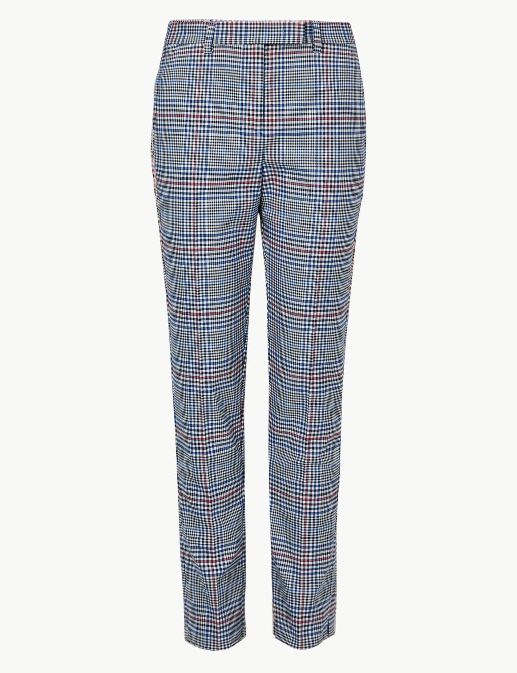 Checked Slim Leg Ankle Grazer Trousers 2 of 5