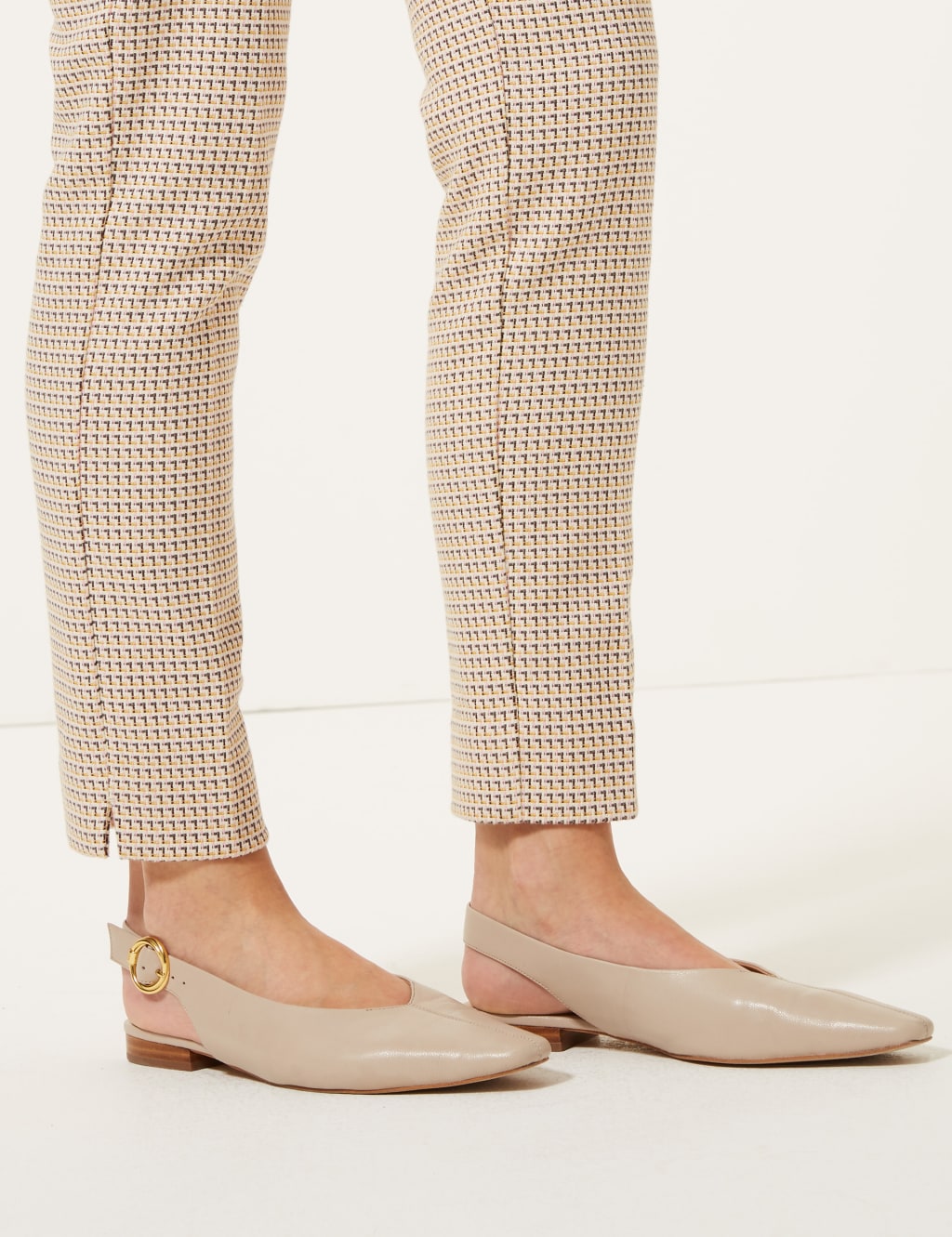 Mia Slim Textured Ankle Grazer Trousers 5 of 5