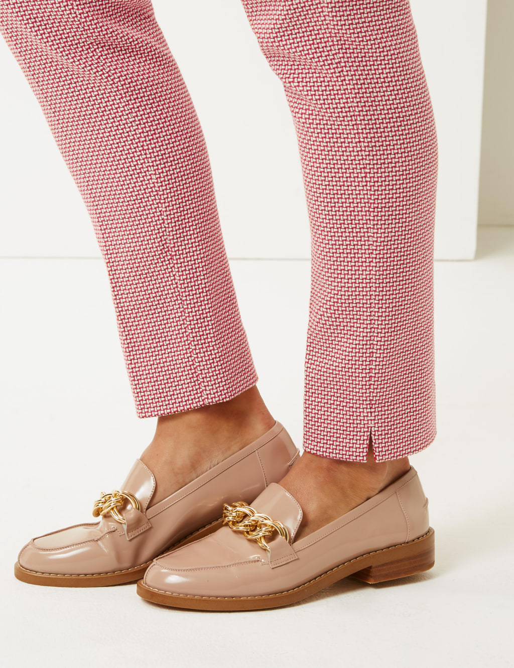 Checked Slim Leg Ankle Grazer Trousers 5 of 5