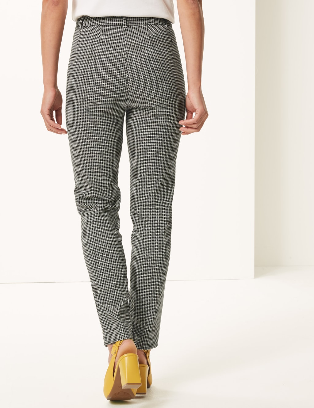 Mia Slim Checked Ankle Grazer Trousers 3 of 5