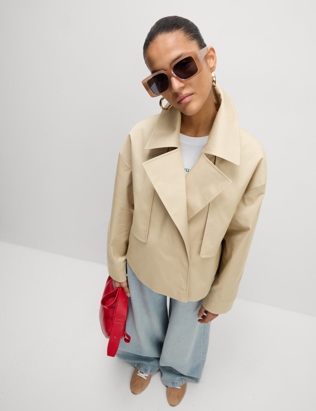 Cotton Rich Short Trench Coat 3 of 7