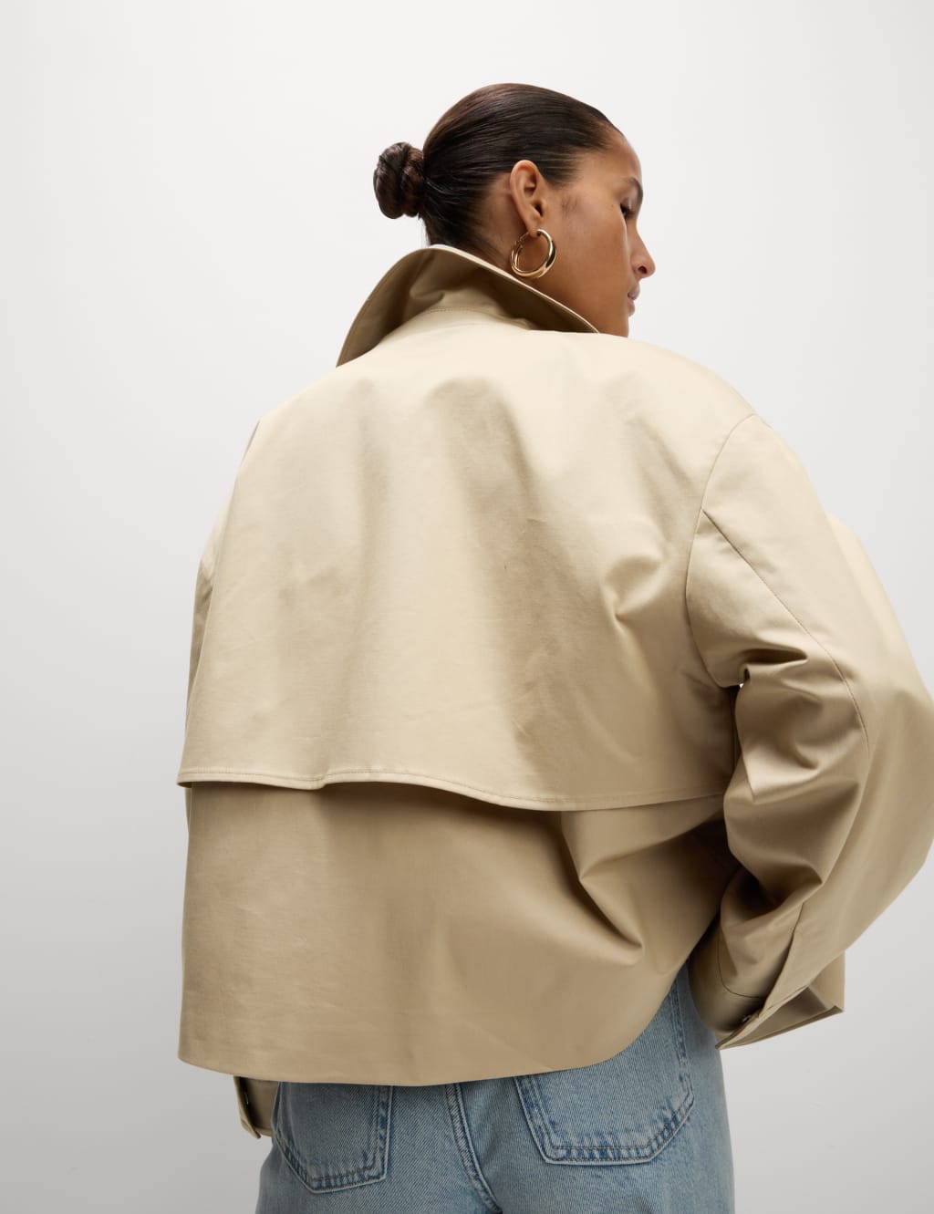 Cotton Rich Short Trench Coat 4 of 7