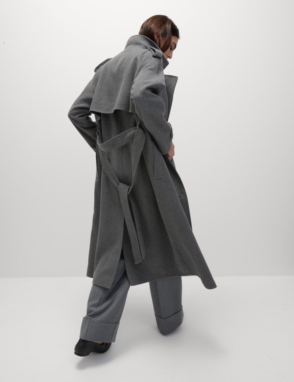 Longline trench coat mens store