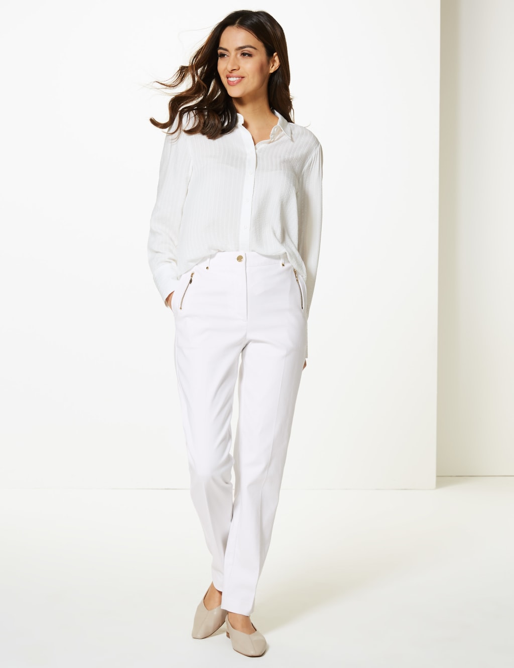 Straight Leg Cigarette Trousers 1 of 5