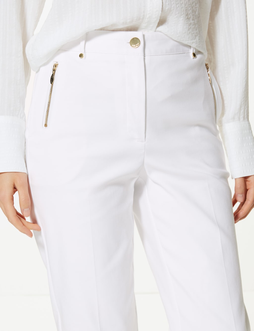 Straight Leg Cigarette Trousers 4 of 5