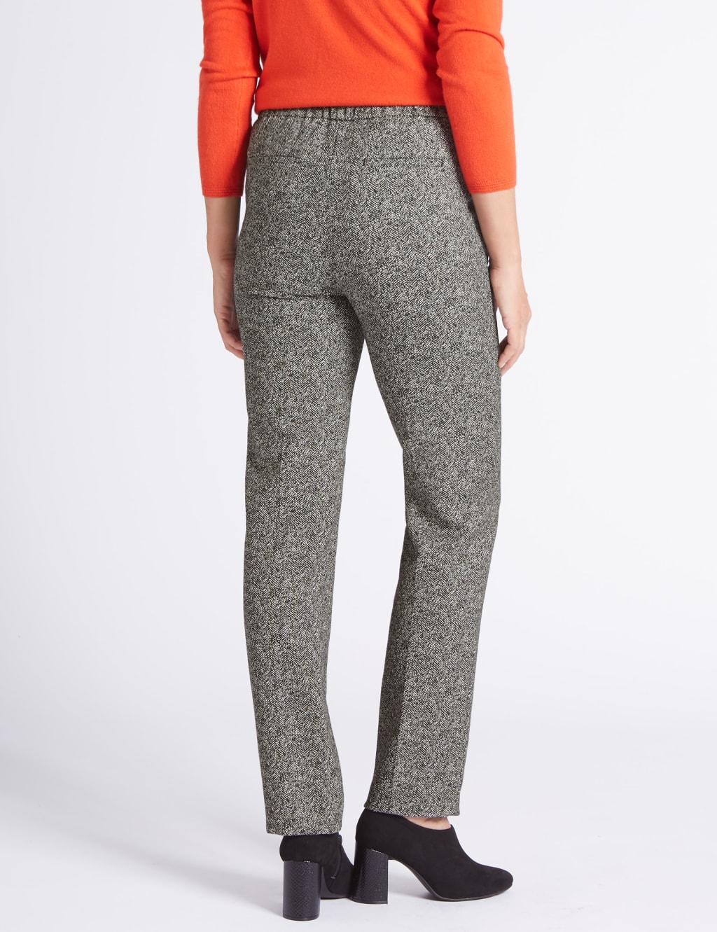 Broken Herringbone Straight Leg Trousers 4 of 6