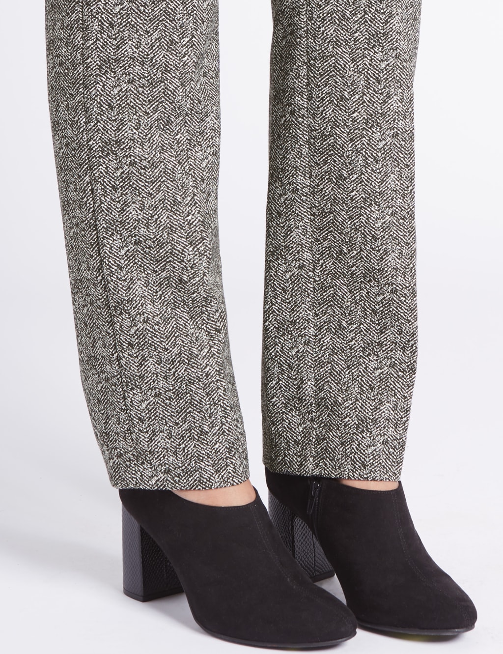 Broken Herringbone Straight Leg Trousers 6 of 6