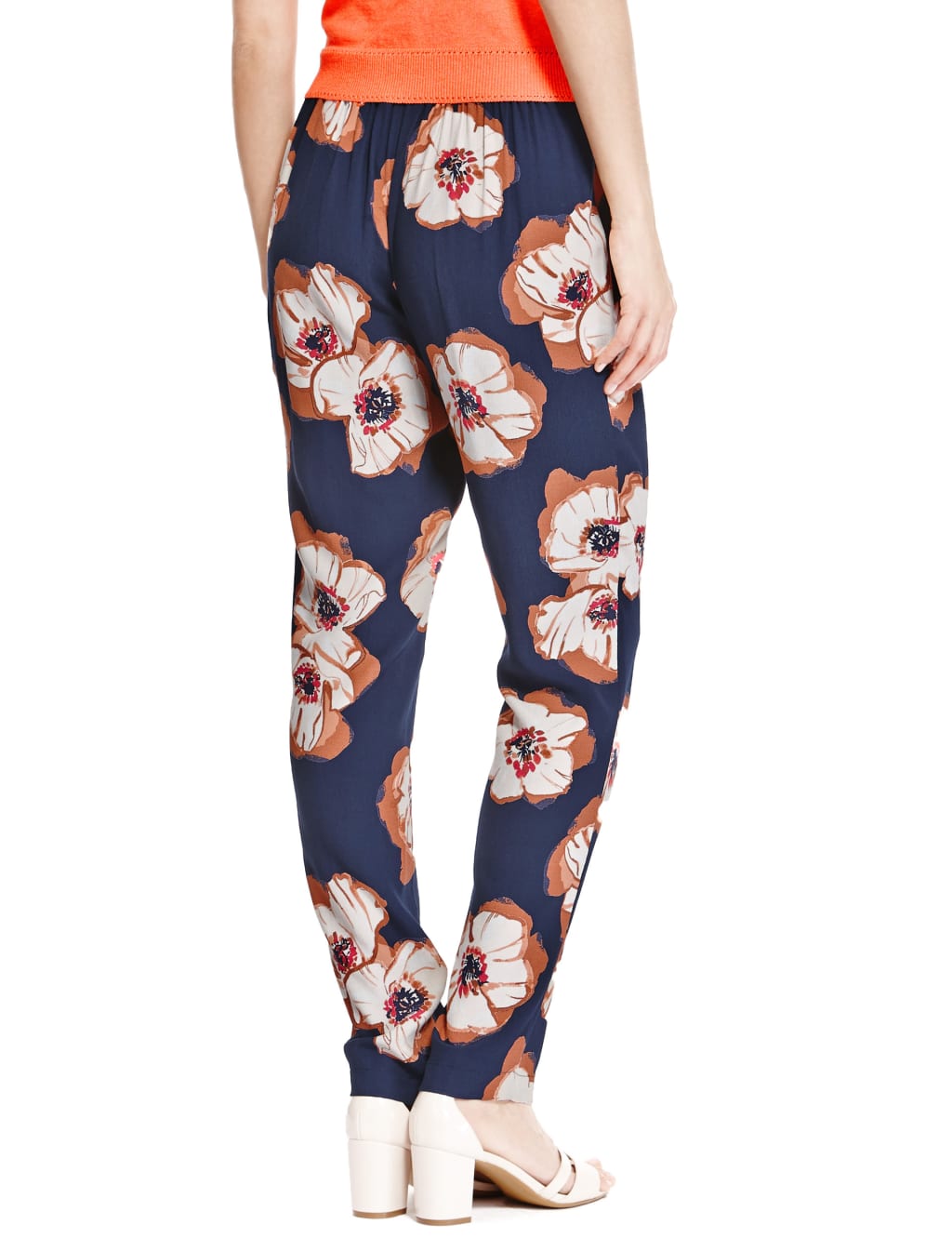 Bold Floral Tapered Leg Trousers 4 of 4