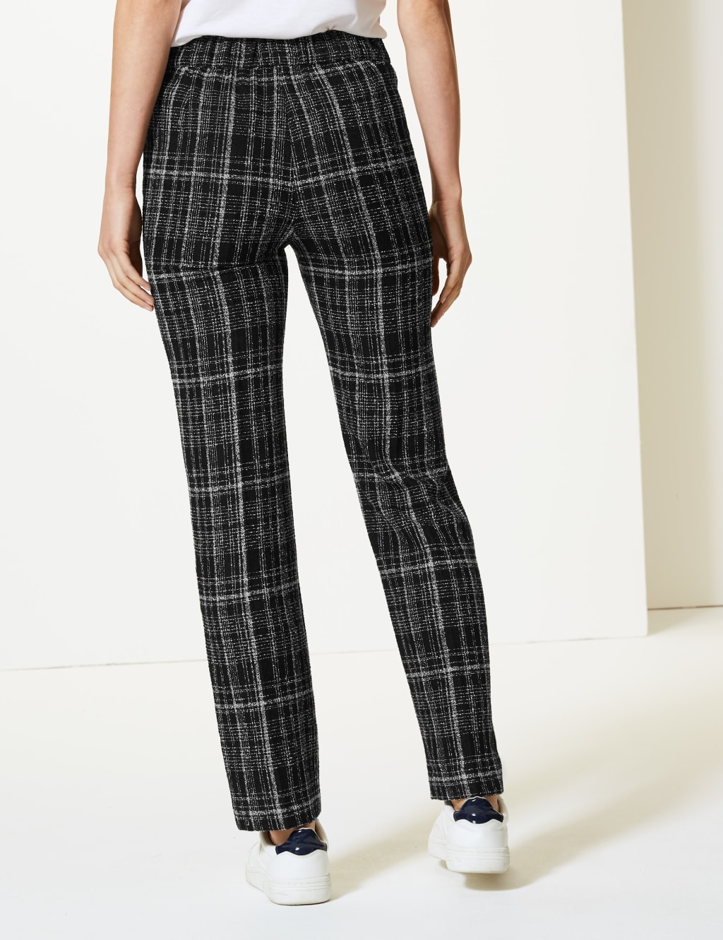 Checked Straight Leg Trousers 3 of 5