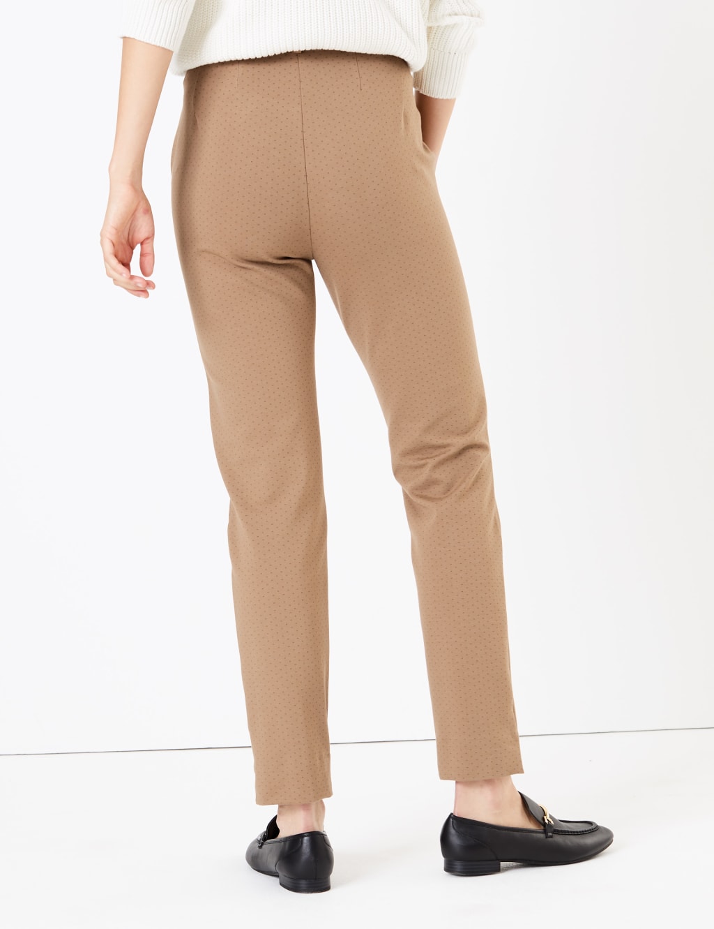 Mia Ponte Polka Dot Ankle Grazer Trousers 3 of 5
