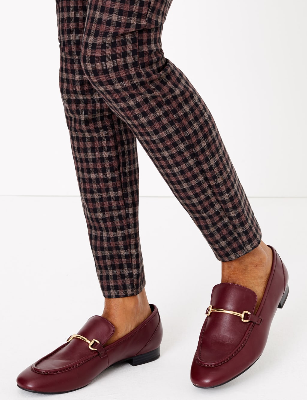 Cotton Checked Skinny Treggings 5 of 5