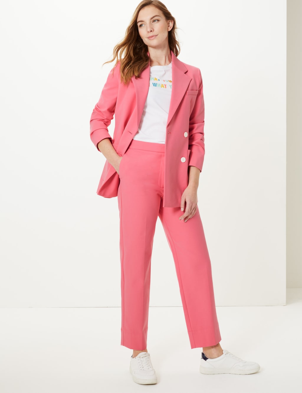 Evie Straight Leg 7 8th Trousers M S Collection M S