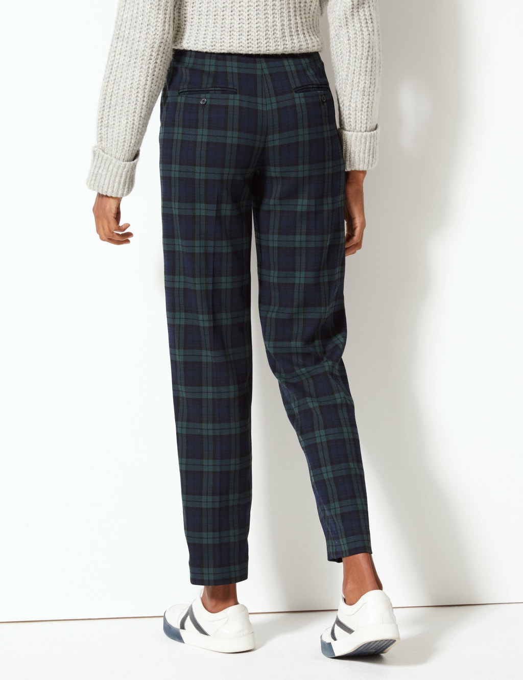 Checked Straight Leg Trousers 4 of 6