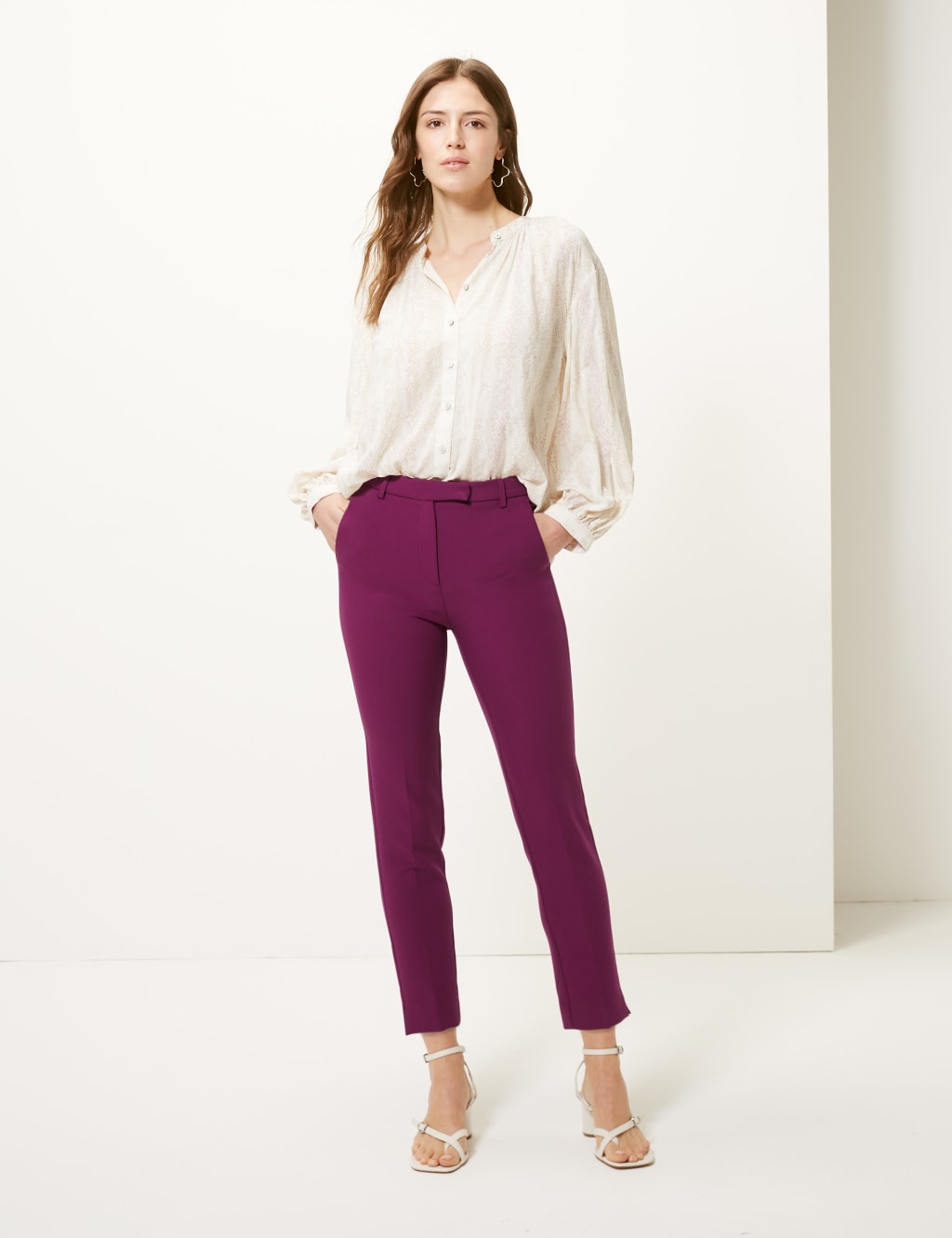 Mia Slim Ankle Grazer Trousers 1 of 5