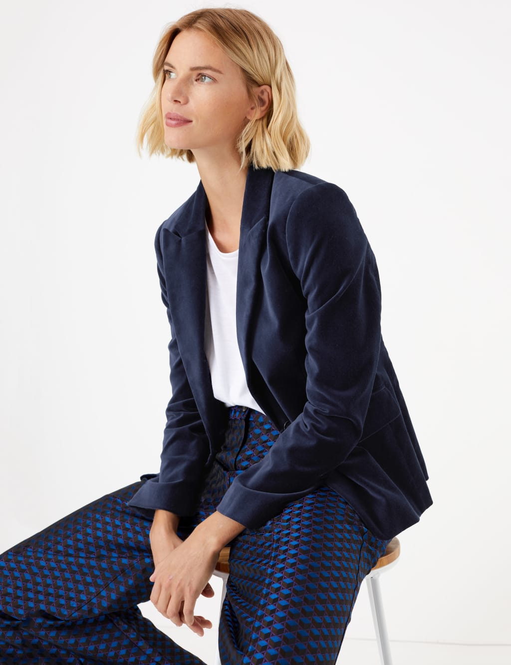 Velvet Fitted Blazer 5 of 5
