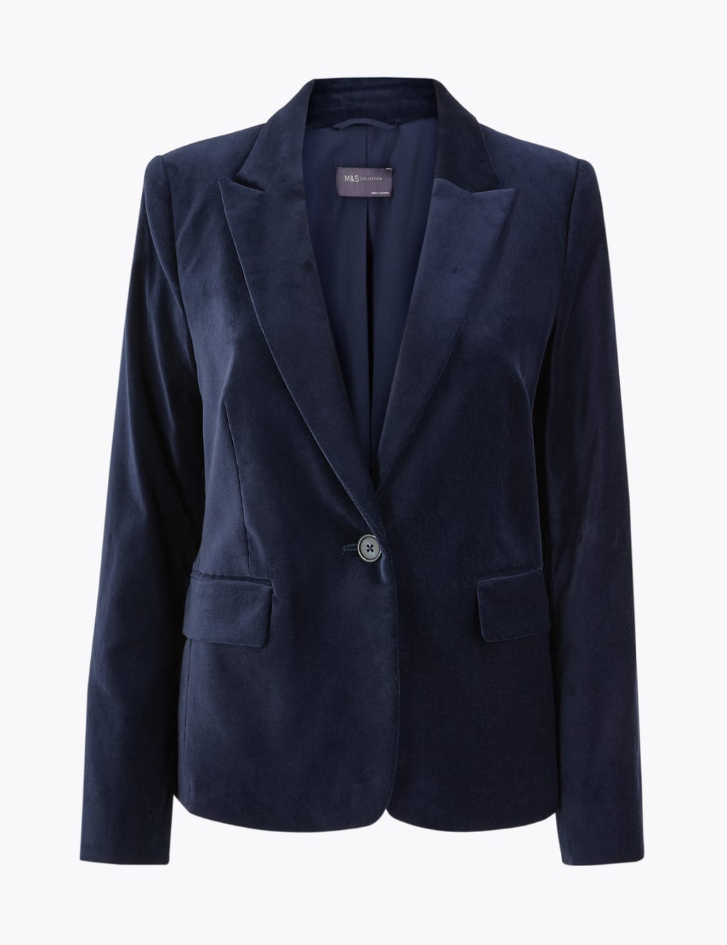 Velvet Fitted Blazer 2 of 5