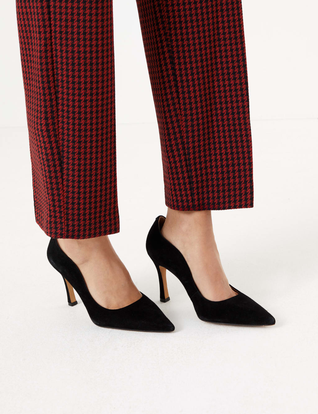 Dogtooth Straight Leg 7/8th Trousers 5 of 5