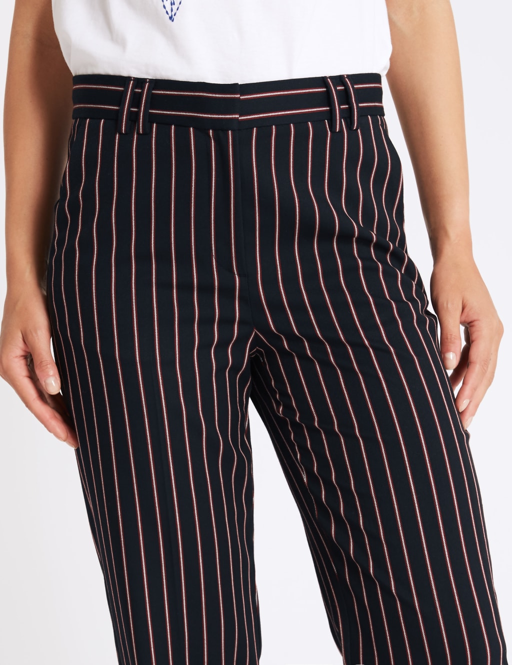 Striped Straight Leg Trousers 5 of 6