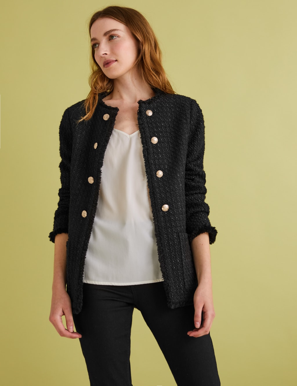 Longline tweed jacket womens new arrivals