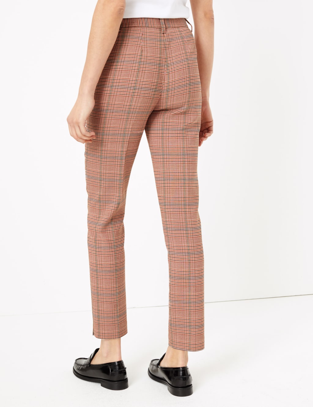 Mia Slim Checked Ankle Grazer Trousers 3 of 6
