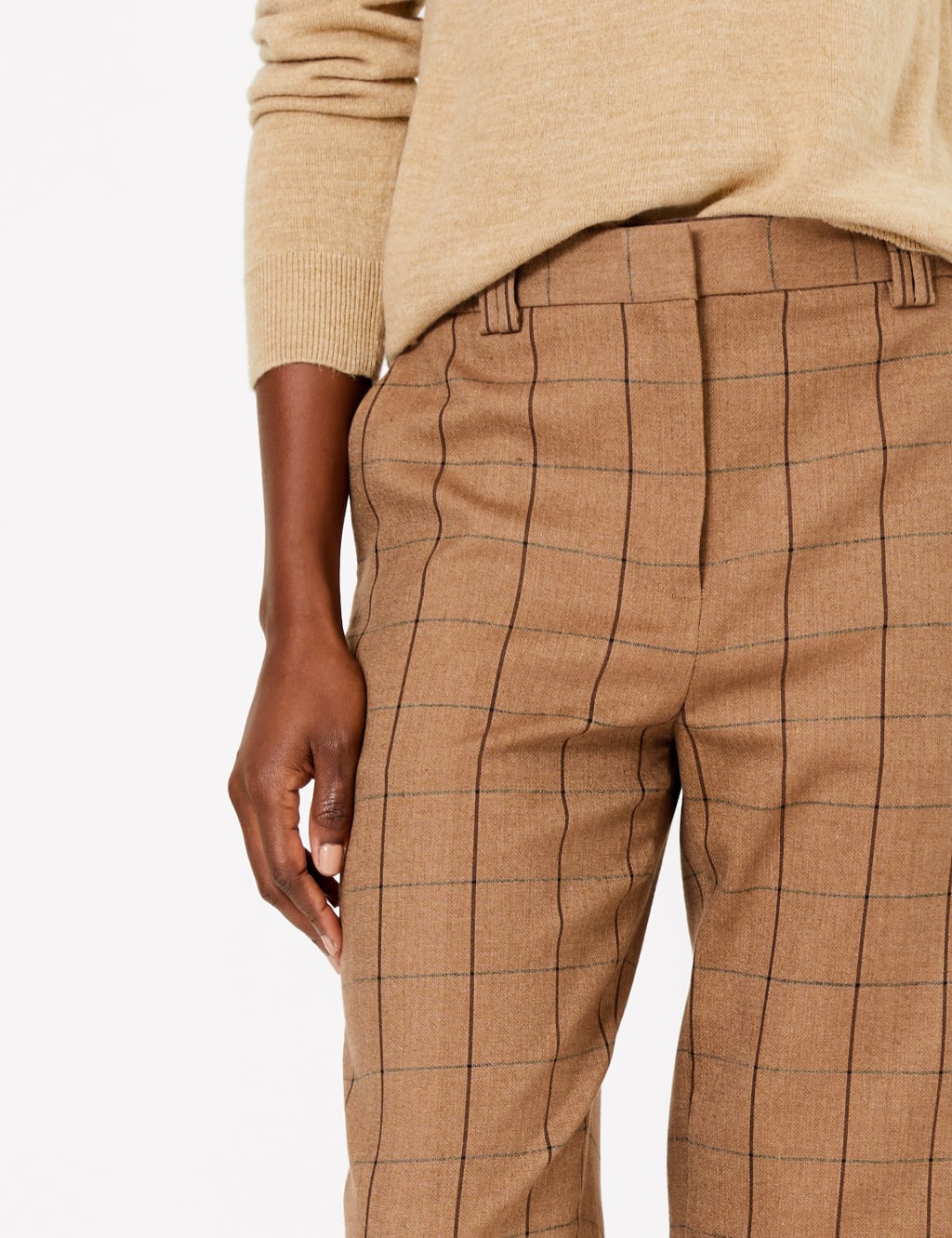 Freya Relaxed Straight Checked Trousers 4 of 6