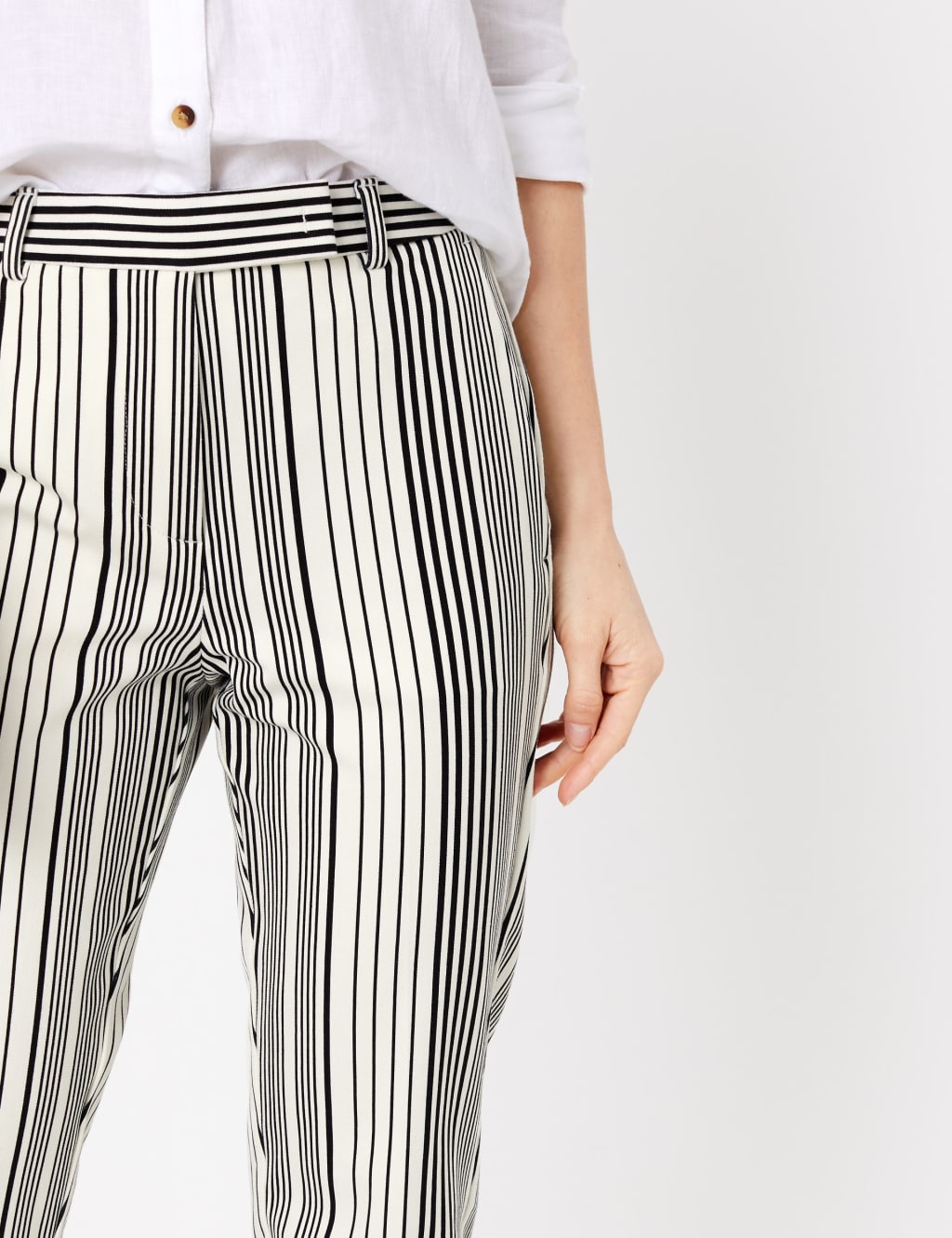 Petite striped trousers 2025