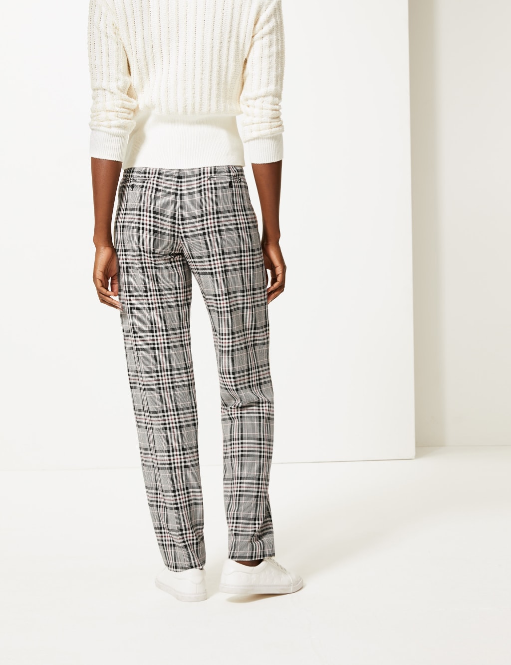 Freya Checked Relaxed Straight Trousers 3 of 5