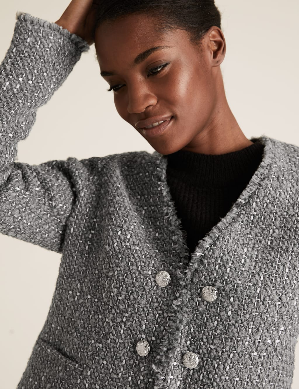 Tweed Slim Short Jacket 3 of 4