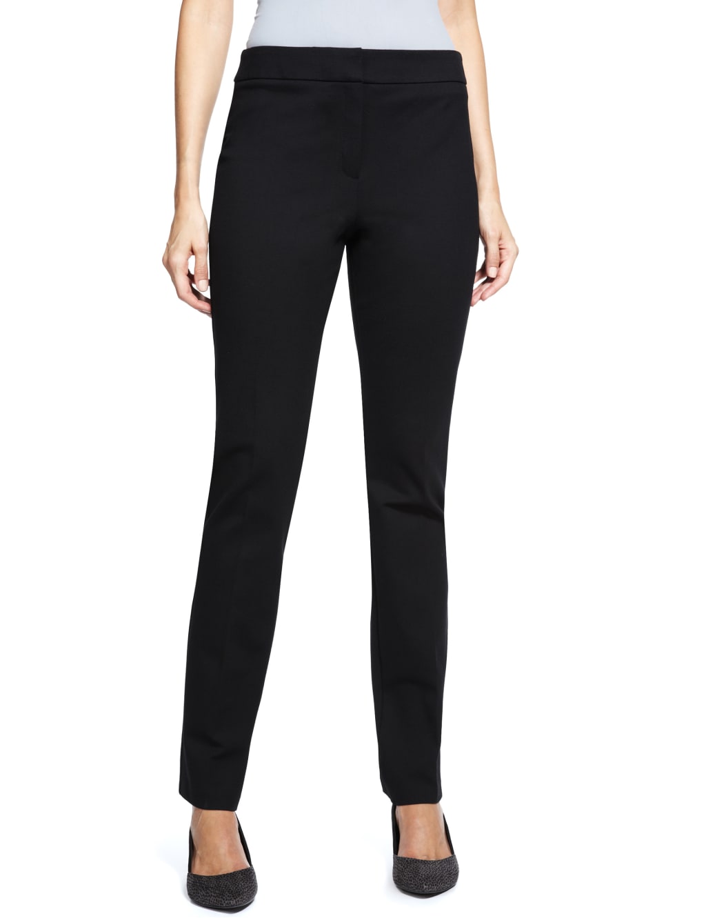 Modern Slim Leg Ponte Trousers 1 of 7
