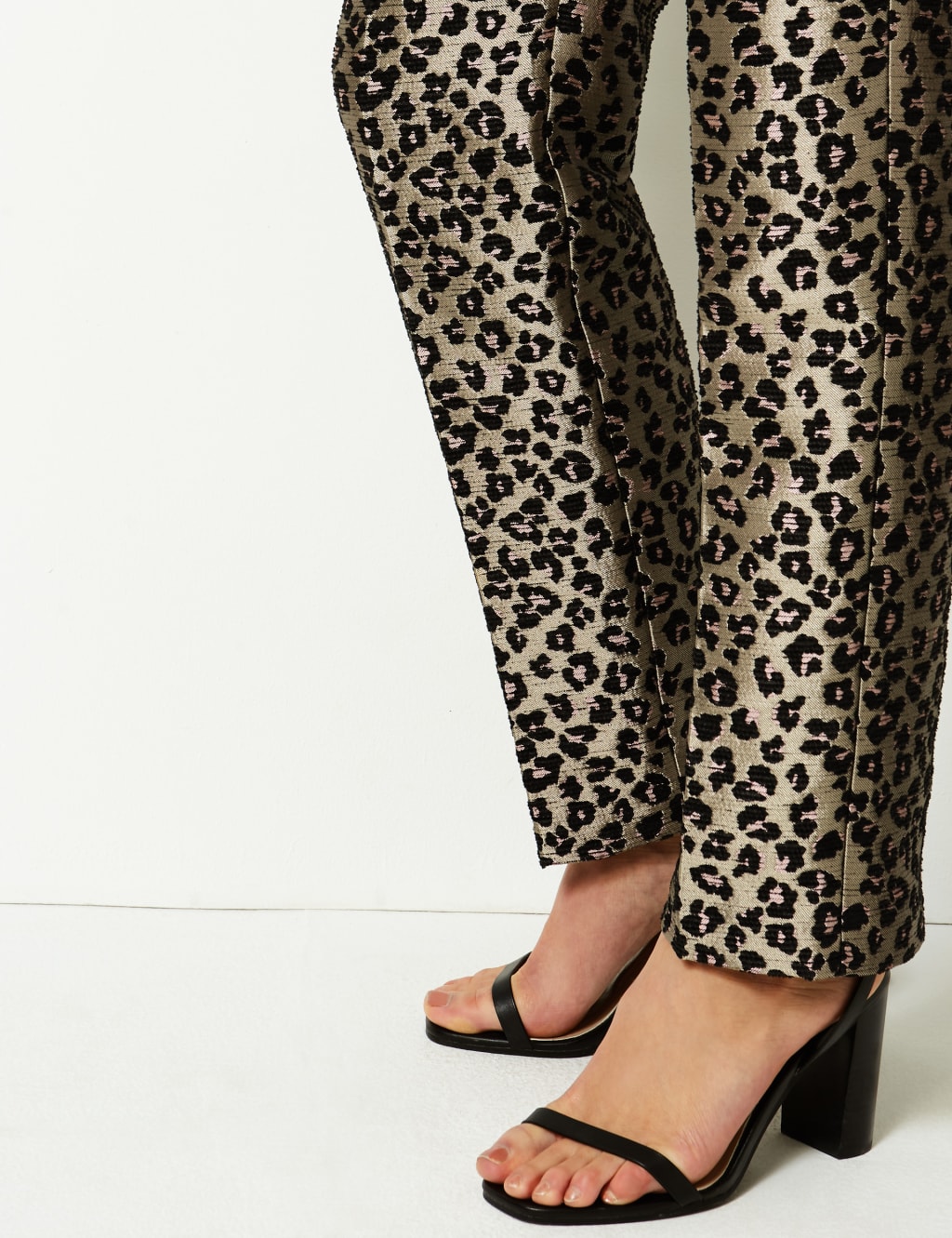 Animal Print Straight Ankle Grazer Trousers 5 of 5