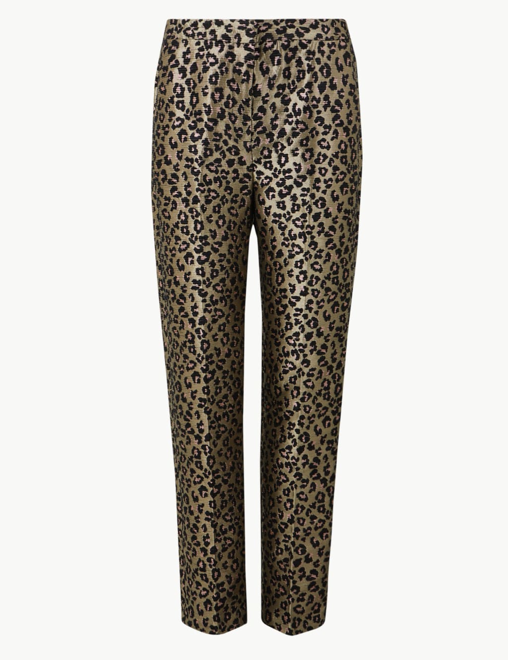 Animal Print Straight Ankle Grazer Trousers 2 of 5