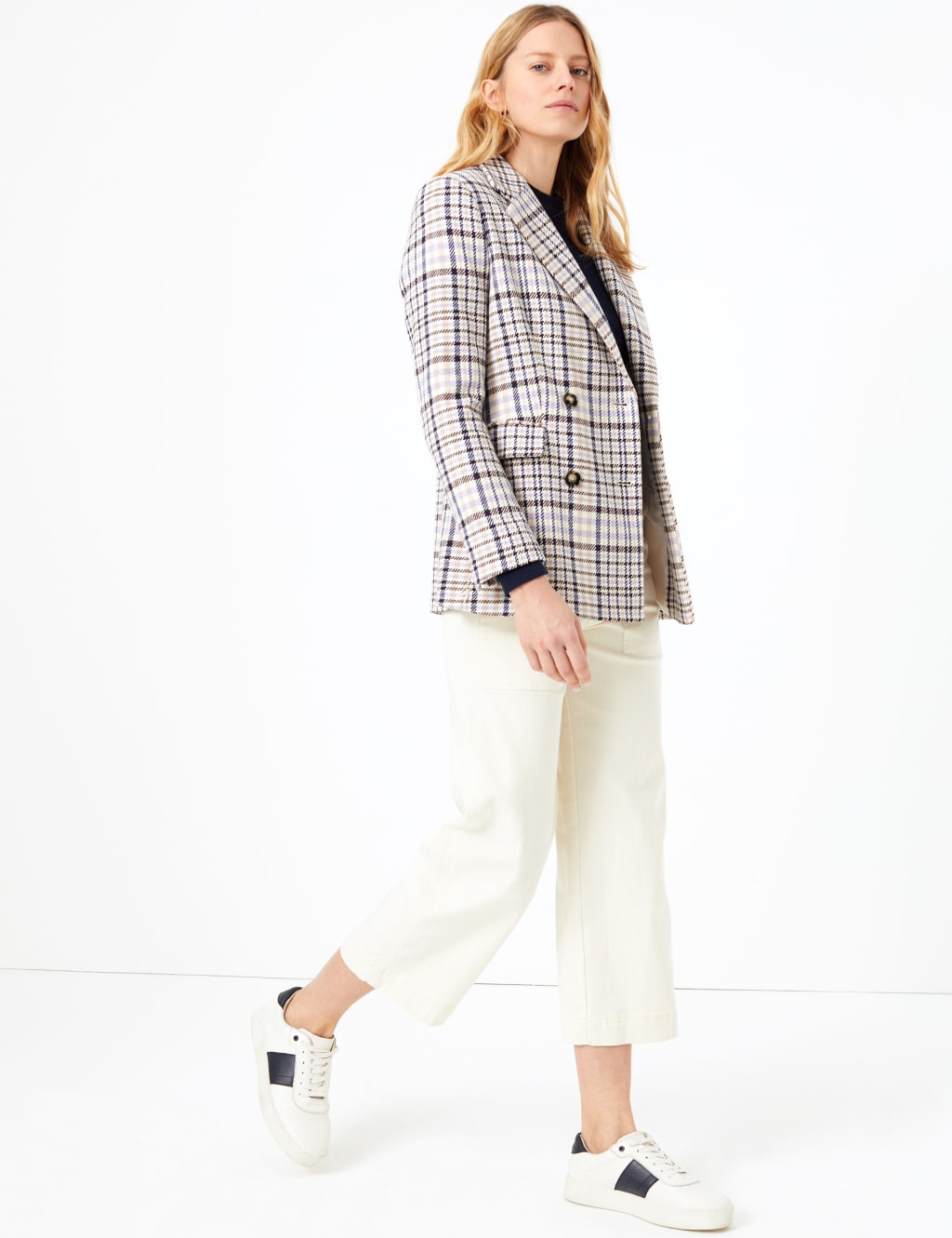 Checked Double Breasted Blazer 5 of 5