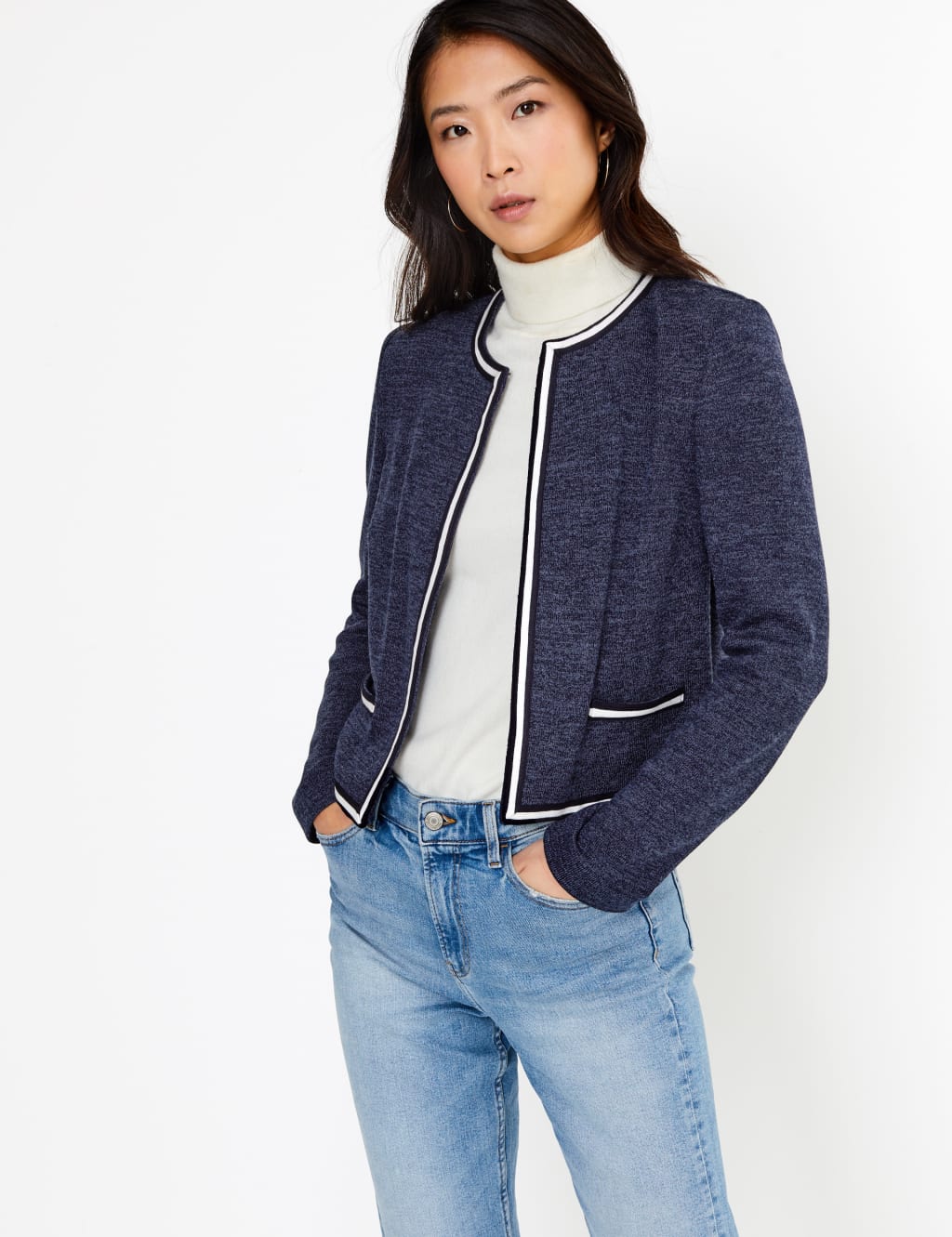 M&s edge to edge jacket sales