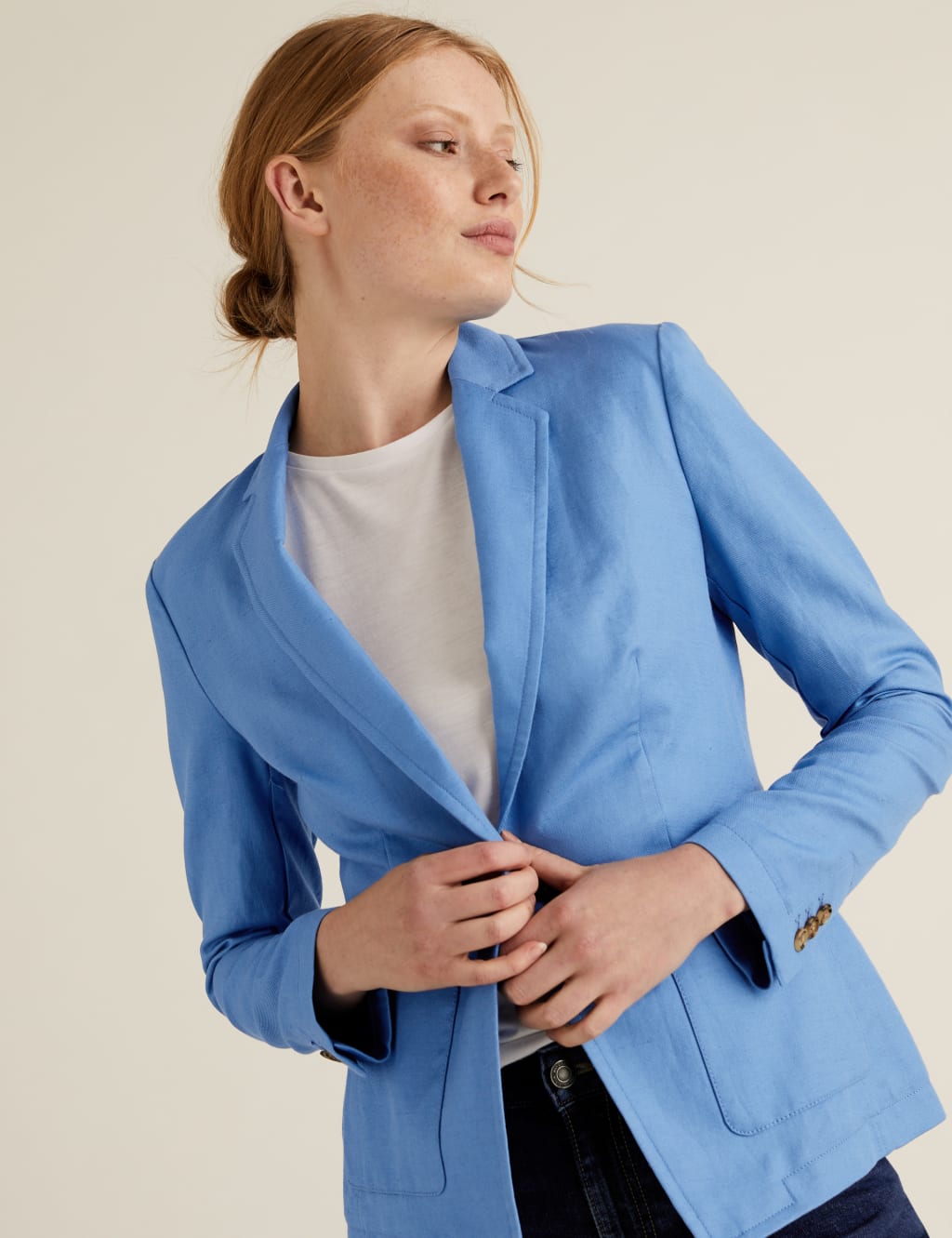 M&s ladies linen jackets clearance
