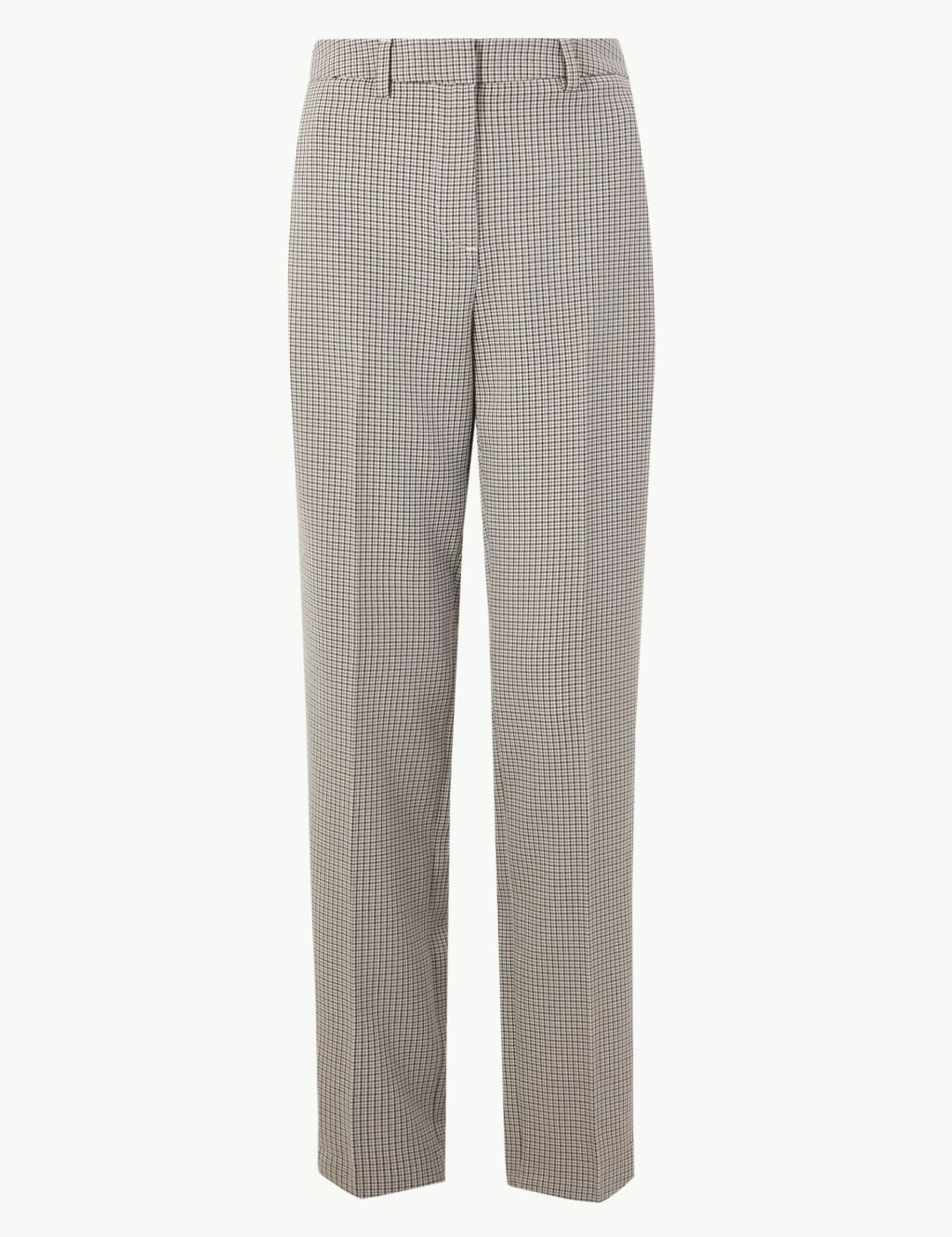 Checked Straight Fit Trousers 2 of 5